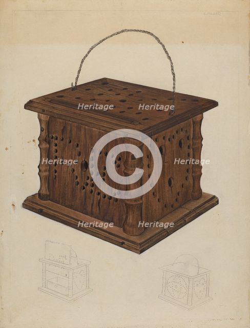 Foot Warmer, c. 1937. Creator: Edith Miller.