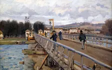 Foot Bridge at Argenteuil 1872. Artist: Alfred Sisley