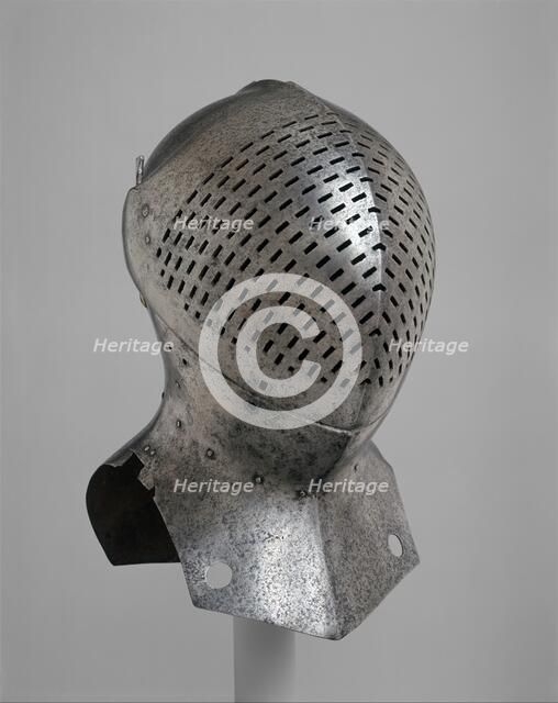 Foot-Combat Helm of Sir Giles Capel (1485-1556), possibly British, ca. 1510. Creator: Unknown.
