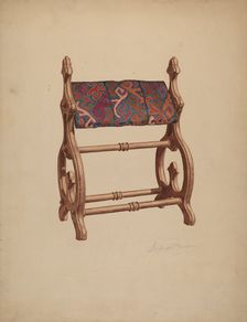 Foot Rest, c. 1940. Creator: Georgine E. Mason