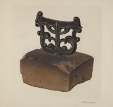 Foot Scraper, c. 1940. Creator: Nicholas Amantea