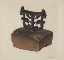 Foot Scraper, c. 1940. Creator: Nicholas Amantea