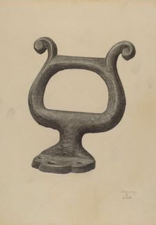 Foot Scraper, c. 1940. Creators: Julius Bellamy, Jacob Lipkin