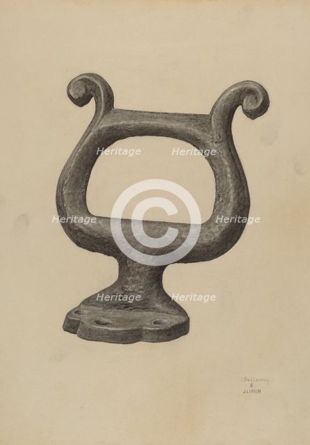 Foot Scraper, c. 1940. Creators: Julius Bellamy, Jacob Lipkin.