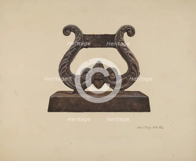 Foot Scraper, c. 1942. Creator: John Price.