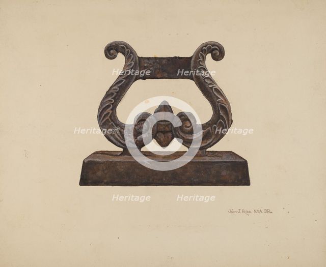Foot Scraper, c. 1942. Creator: John Price.