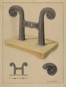 Foot Scraper, c. 1936. Creator: Francis Law Durand