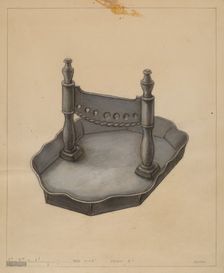 Foot Scraper, c. 1936. Creator: Franklin C. Moyan