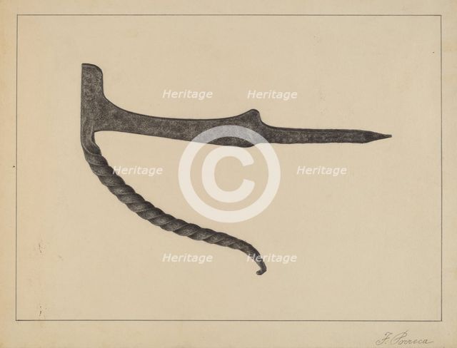 Foot Scraper, c. 1937. Creator: Filippo Porreca.
