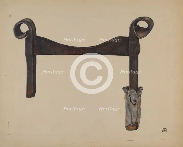 Foot Scraper, c. 1938. Creator: John Wilkes.