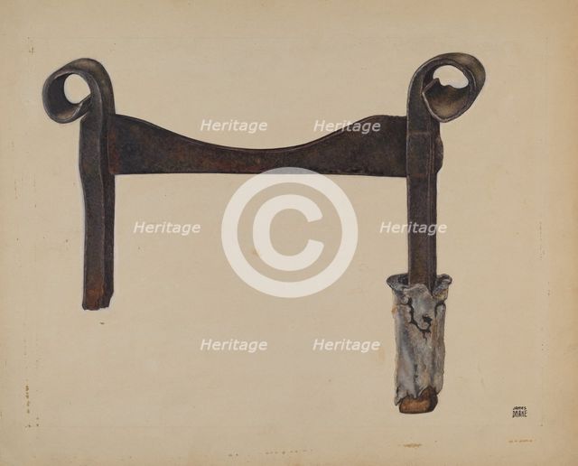 Foot Scraper, c. 1938. Creator: John Wilkes.