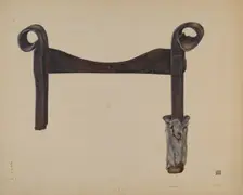 Foot Scraper, c. 1938. Creator: John Wilkes