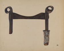 Foot Scraper, c. 1938. Creator: John Wilkes