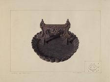 Foot Scraper, c. 1938. Creator: Ralph Morton