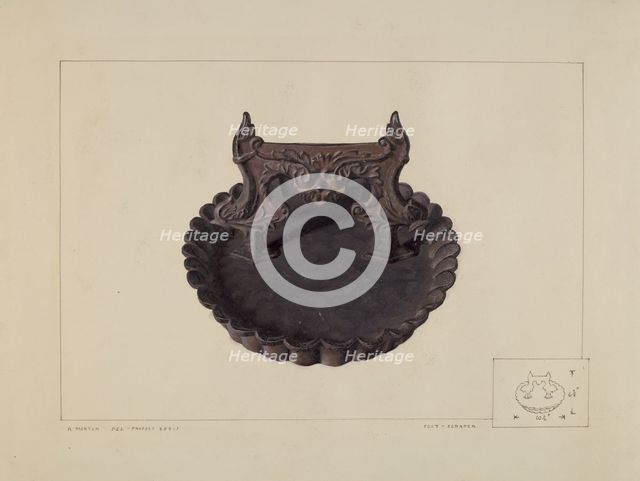 Foot Scraper, c. 1938. Creator: Ralph Morton.