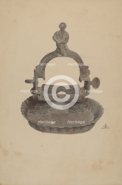 Foot Scraper, c. 1938. Creator: Ralph Atkinson.