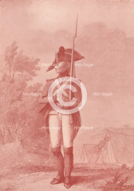 'Foot Soldier (1791)', 1791 (1909). Artist: Francois David Soiron.