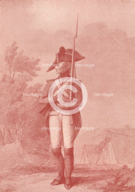 'Foot Soldier (1791)', 1791 (1909). Artist: Francois David Soiron.