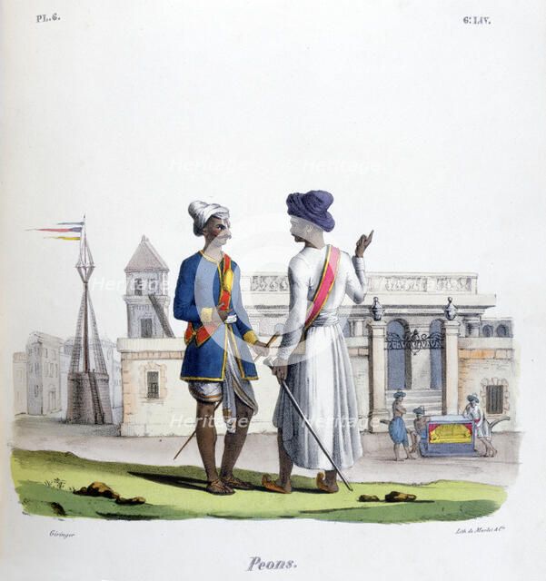 'Foot Soldiers', 1828. Artist: Marlet et Cie