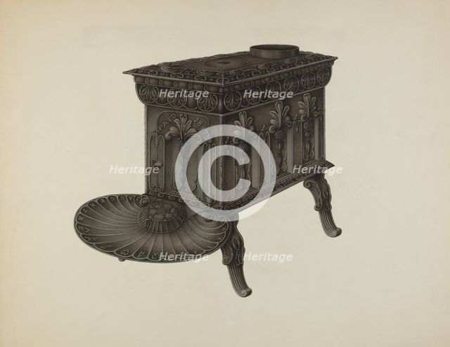 Foot Stove, c. 1937. Creator: Wilbur M Rice.