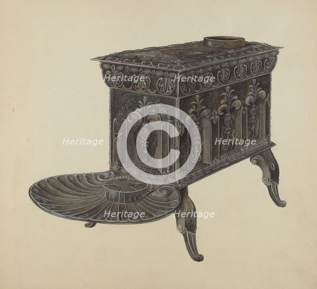 Foot Stove, c. 1942. Creator: Quackenbush, Lloyd.