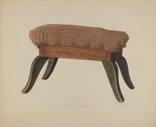 Foot Stool, 1938. Creator: Alexander Anderson