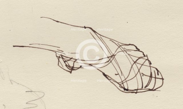 Foot study, c1950. Creator: Shirley Markham.
