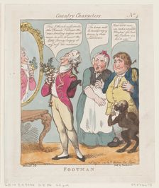 Footman, August 30, 1799., August 30, 1799. Creator: Thomas Rowlandson