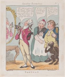 Footman, August 30, 1799., August 30, 1799. Creator: Thomas Rowlandson