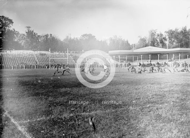 Football - Georgetown-Carlisle Game; Glenn Warner, 1912. Creator: Harris & Ewing.