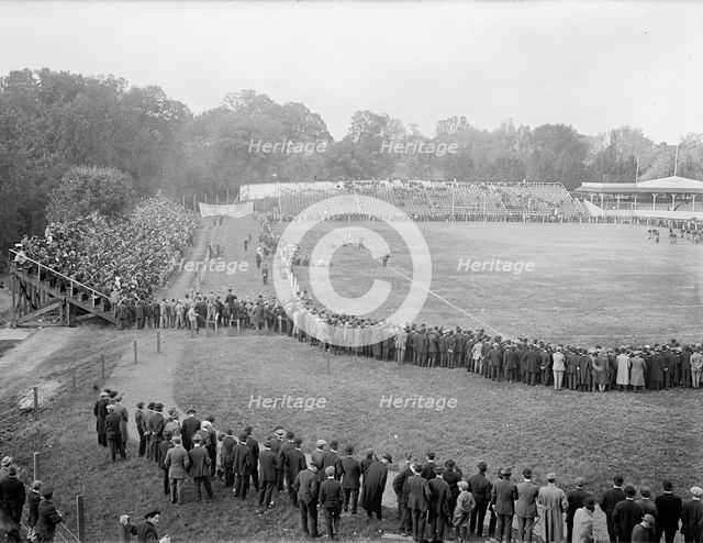 Football - Georgetown-Carlisle Game; Glenn Warner, 1912. Creator: Harris & Ewing.