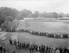 Football - Georgetown-Carlisle Game; Glenn Warner, 1912. Creator: Harris & Ewing