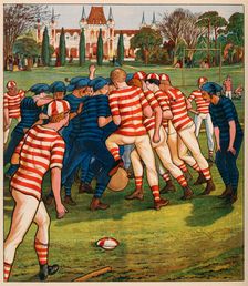 Football, from British Sports and Games, pub. C. 1880. Creator: English School (19th Century)
