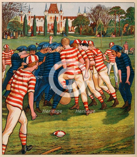 Football, from British Sports and Games, pub. C. 1880. Creator: English School (19th Century).