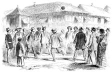 Football in Manilla, 1857. Creator: Unknown