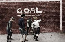 Gallery image of Football in the East End, London, 1926-1927.  Artist: Unknown.