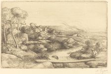 Footbridge (La passerelle). Creator: Alphonse Legros