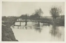 Footbridge Near Chestnut, 1880s. Creator: Peter Henry Emerson