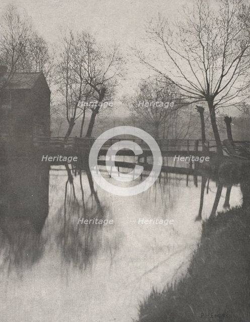 Footbridge Near Chingford, from The Compleat Angler, 1888. Creator: Peter Henry Emerson (British, 1856-1936); Sampson Low, Marston, Searle and Rivington.