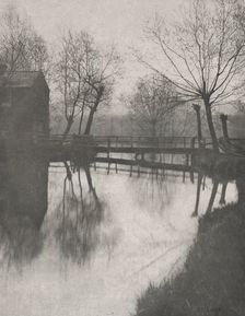 Footbridge Near Chingford, from The Compleat Angler, 1888. Creator: Peter Henry Emerson (British, 1856-1936); Sampson Low, Marston, Searle and Rivington