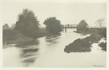 Footbridge Near Tottenham, 1880s. Creator: Peter Henry Emerson