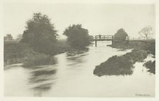 Footbridge Near Tottenham, 1880s. Creator: Peter Henry Emerson
