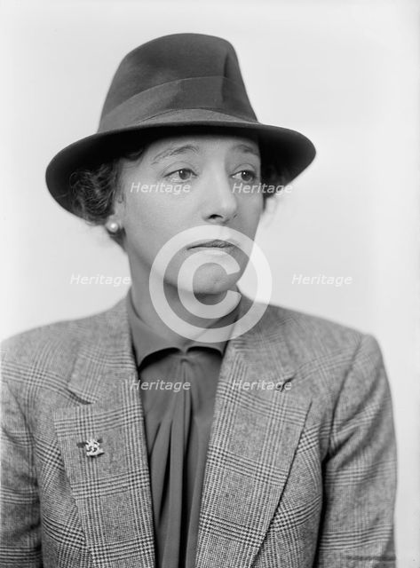 Foote, Walter A., Mrs. Portrait, 1942. Creator: Harris & Ewing.