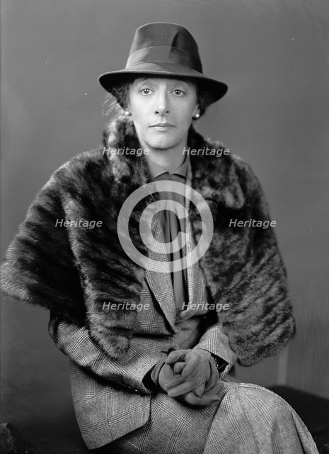 Foote, Walter A., Mrs. Portrait, 1942. Creator: Harris & Ewing.