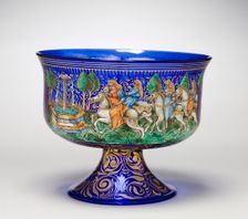 Footed Bowl, 1850-1899. Creator: Unknown