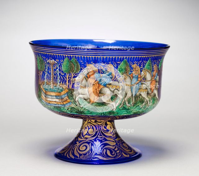 Footed Bowl, 1850-1899. Creator: Unknown.