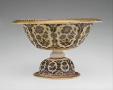 Footed Bowl and Plate, India, first half 18th century. Creator: Unknown