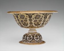 Footed Bowl and Plate, India, first half 18th century. Creator: Unknown