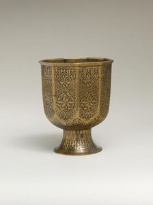Footed Cup, Iran, second half 14th century. Creator: Unknown