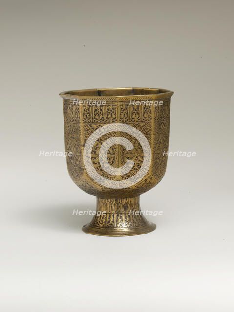 Footed Cup, Iran, second half 14th century. Creator: Unknown.